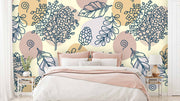 Simple Pattern Floral Wallpaper