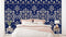 Vintage Pattern Blue BackgroundWallpaper