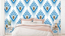 Blue Diamond Geometric Wallpaper