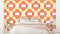 Retro Orange Vintage Wallpaper