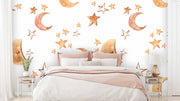 Moon Stars Kids Wallpaper