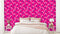Dark Pink and White Pattern Wallpaper