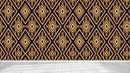 Golden Blue Diamond Pattern Wallpaper