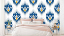 Blue Rustic Pattern Wallpaper