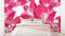 Daisy Shades Of Pink Floral Abstract Wallpaper