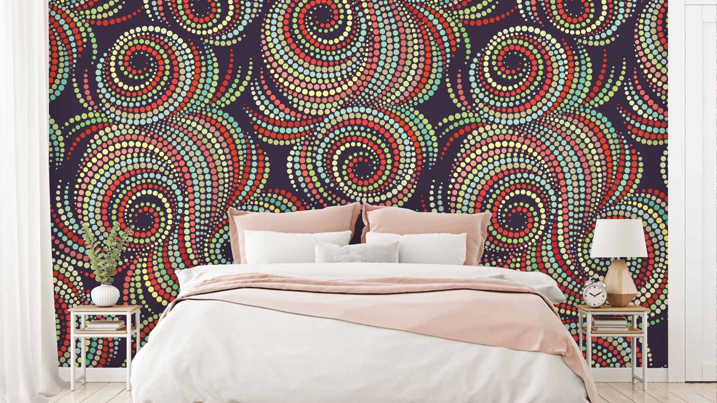 Dot Color Art Seamless Abstract Wallpaper