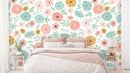 Simple Floral Pattern Wallpaper