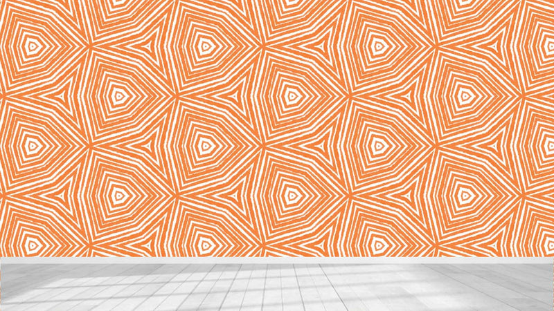 Orange Triangle Illusion Abstract Wallpaper