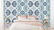 Peacock Feather Pattern Wallpaper