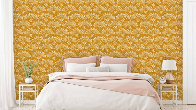Shades Of Yellow Pattern Wallpaper