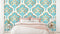 Gold And Turquoise Pattern Wallpaper