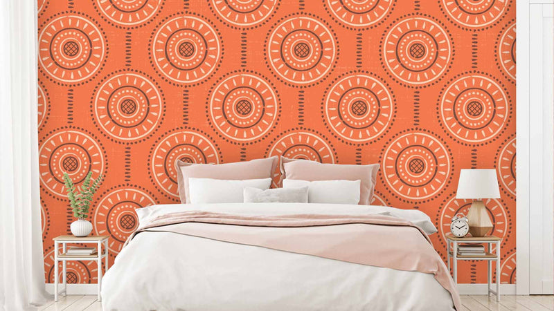 Boho Geometric Pattern Wallpaper