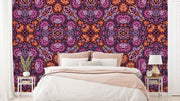 Flower Tapestry Pattern Wallpaper