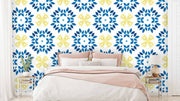 Minimalist Floral Indian Pattern Wallpaper