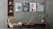 Hibiscus Canvas Art, Set Of 4