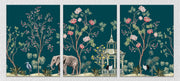 Elephant Floral, Set Of 3