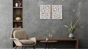 Floral Colors Canvas Art, Set Of 2