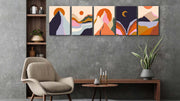 Mountain Canvas Art, Set Of 5