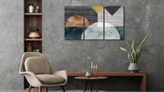 Semi Colour Abstract, Set Of 3
