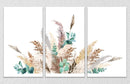 Floral Grass Abstract, Set Of 3