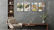 Different Leafs Canvas Art, Set Of 4