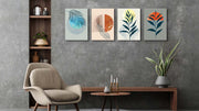 Color Moon Canvas Art, Set Of 4