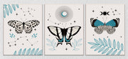 Butterfly Canvas Art, Set Of 3