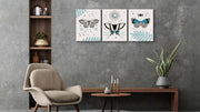 Butterfly Canvas Art, Set Of 3