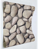Brick Stone 3D Big Pebbels Wallpaper Roll