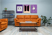 BTS Logo And Symbols Wall Art, Set Of 3
