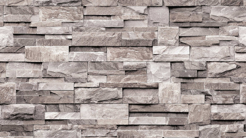 Natural _ Concrete Brick Wallpaper