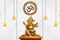 Beautiful Glowing Om With Ganesha Pooja Room Wallpaper