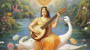 Blessed Essence Saraswati Wallpaper