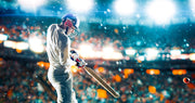 Batsman In White Customised Wallpaper for wall