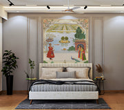 Lakeside traditional wallpaper