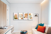 Monstera And Palm Abstract Wall Art, Set Of 4