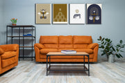 Modern Abstract White Lines Wall Art, Set Of 4