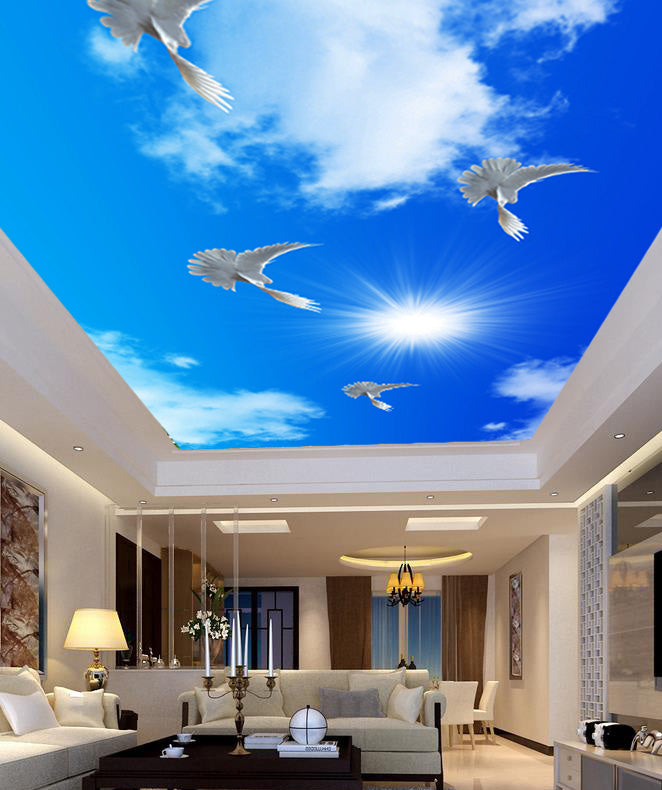 Sky Ceiling Wallpaper