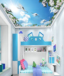 Crane Sky Ceiling Wallpaper