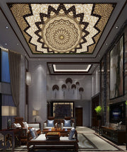 Mandala Art Ceiling Wallpaper