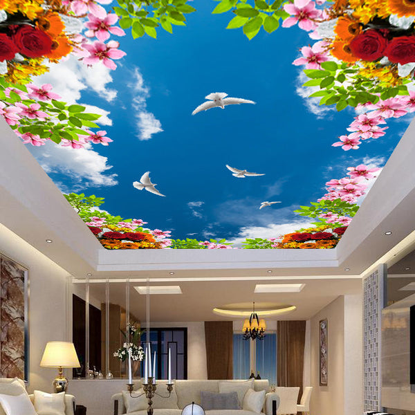 Scenery Multicolor Ceiling 3d Wallpaper, For HOME AND OFFICE & MANY MORE at  Rs 55/sq ft in New Delhi