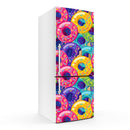 Colourful Donuts Art Self Adhesive Sticker For Refrigerator