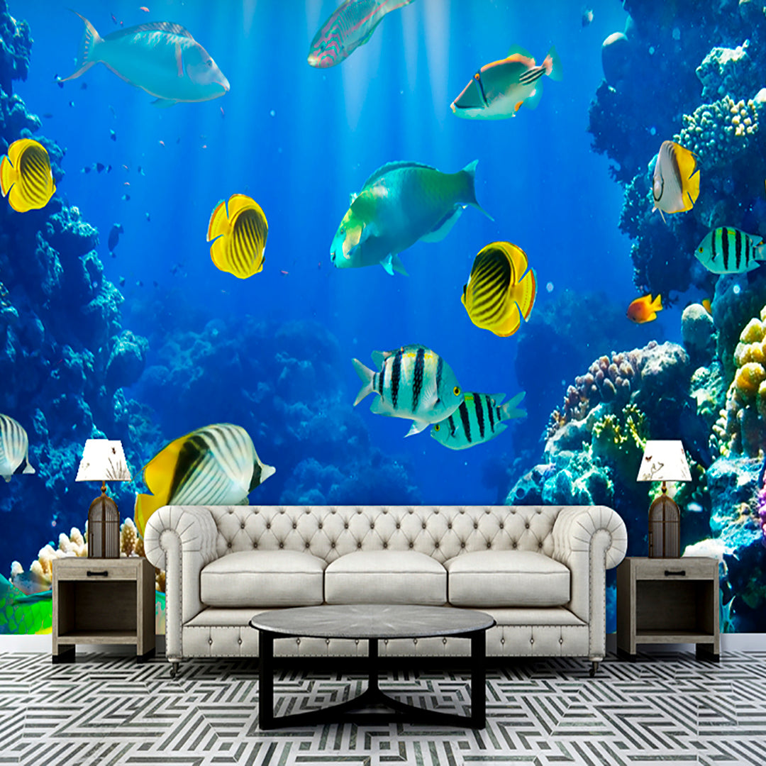 Underwater Fish Natural 3D Wallpaper