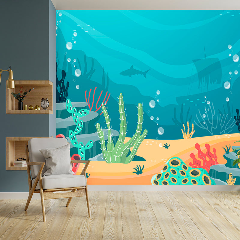 Under Water Earth aquarium Wallpaper