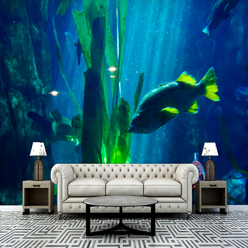 Underwater fish wallpaper - blue