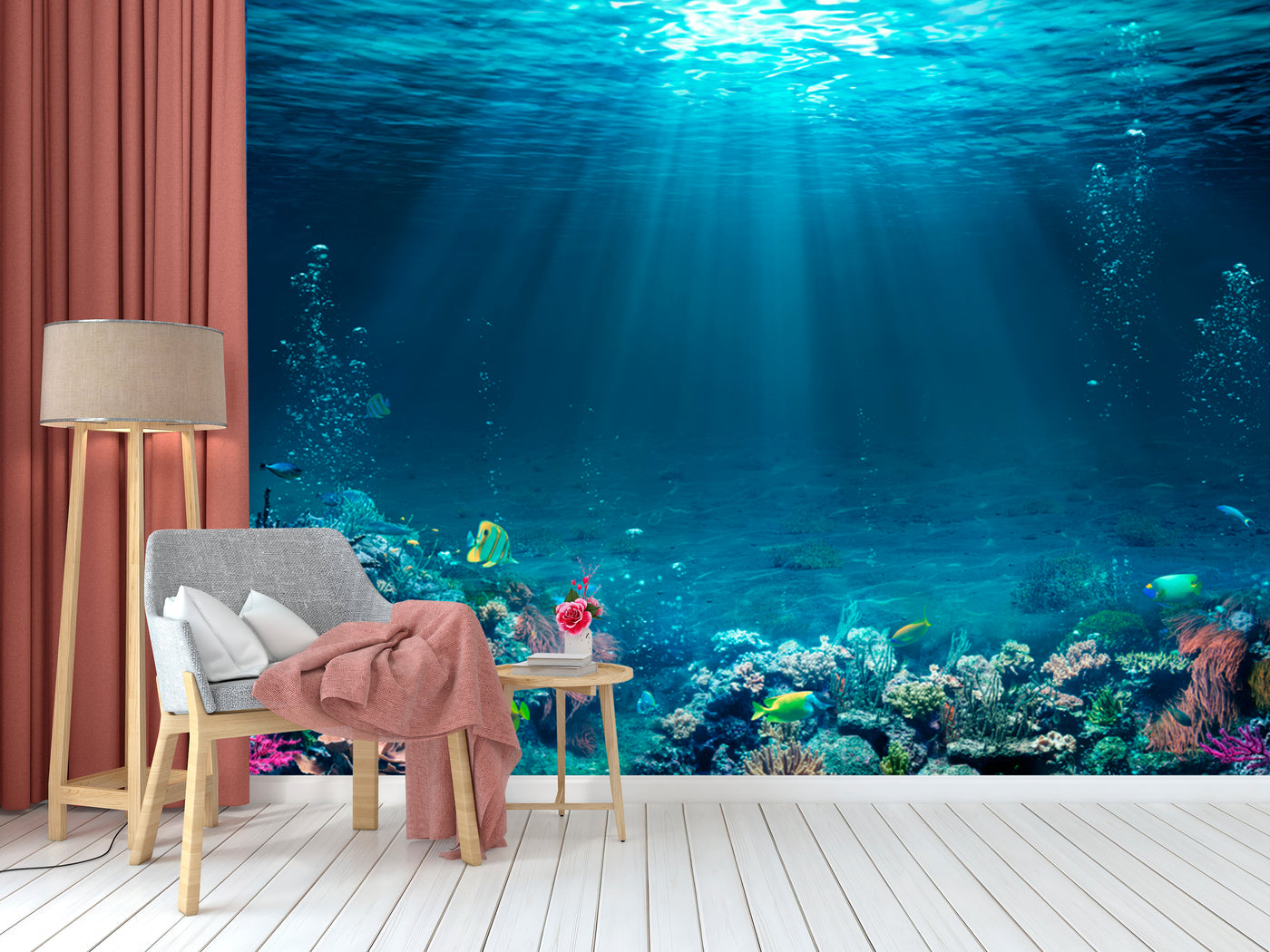 Coral Sunlight Wallpaper