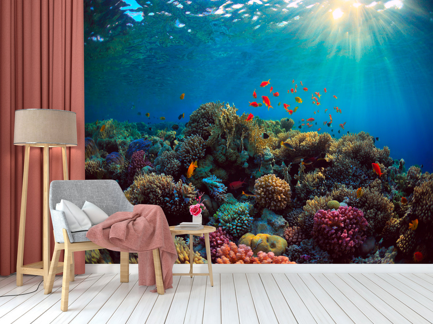 Coral Yaale Wallpaper