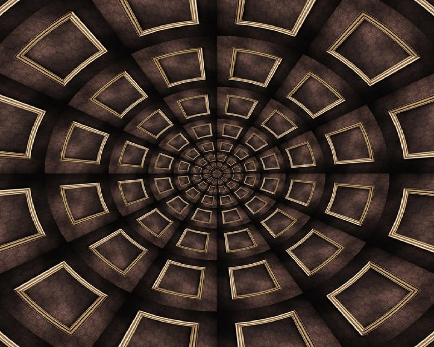 3D Dome Ceiling Wallpaper
