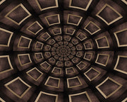3D Dome Ceiling Wallpaper