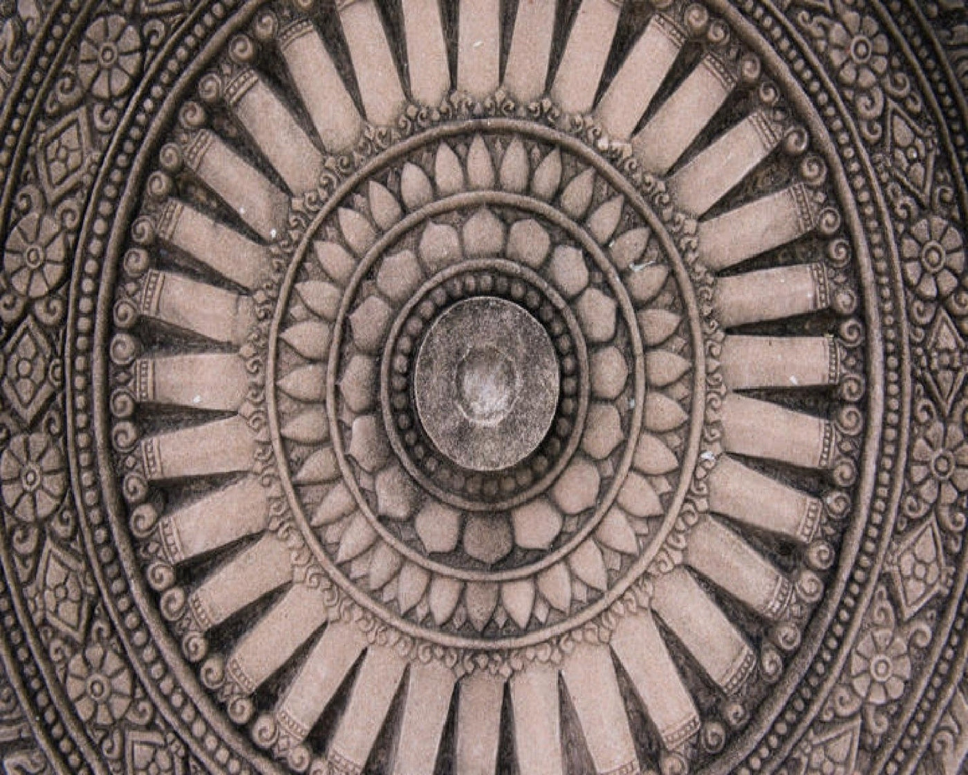 3D Flower architecture Ceiling Wallpaper